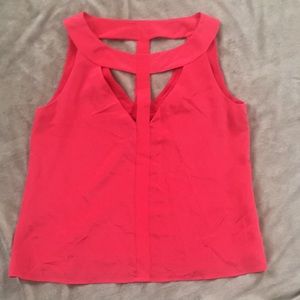 BCBG fun and flirty coral top. Worn once.